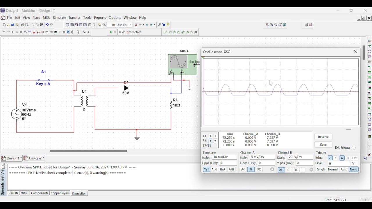 How to make Half Wave Rectifier in Multisim || Simulation || Multisim Software || Education World