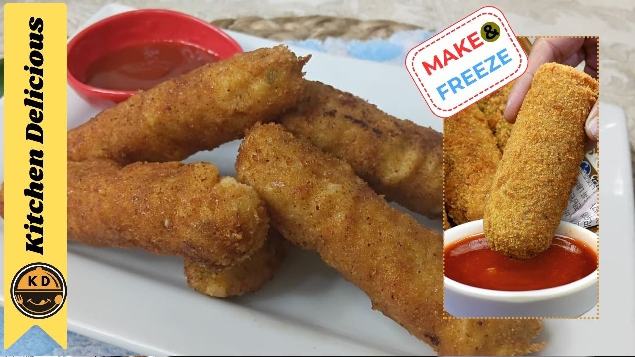 Tandoori Chicken Fingers || Make And Freeze Recipe || Ramzan Special Iftar Recipe||Kitchen Delicious