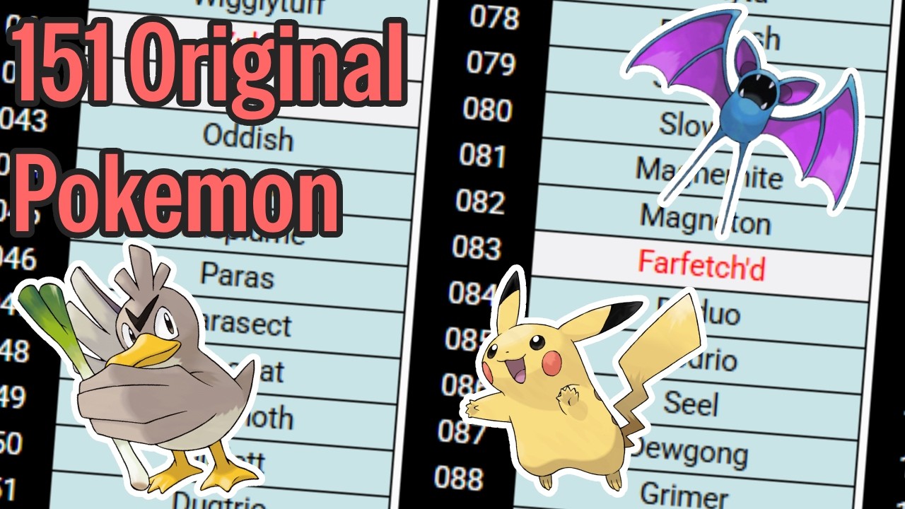 Can I Name Every Single Original Generation 1 Pokémon In 15 Minutes