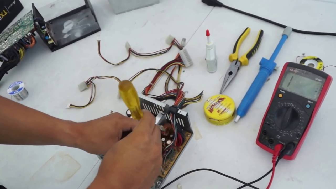 Como medir los componentes electronicos que mas fallan fuente de poder