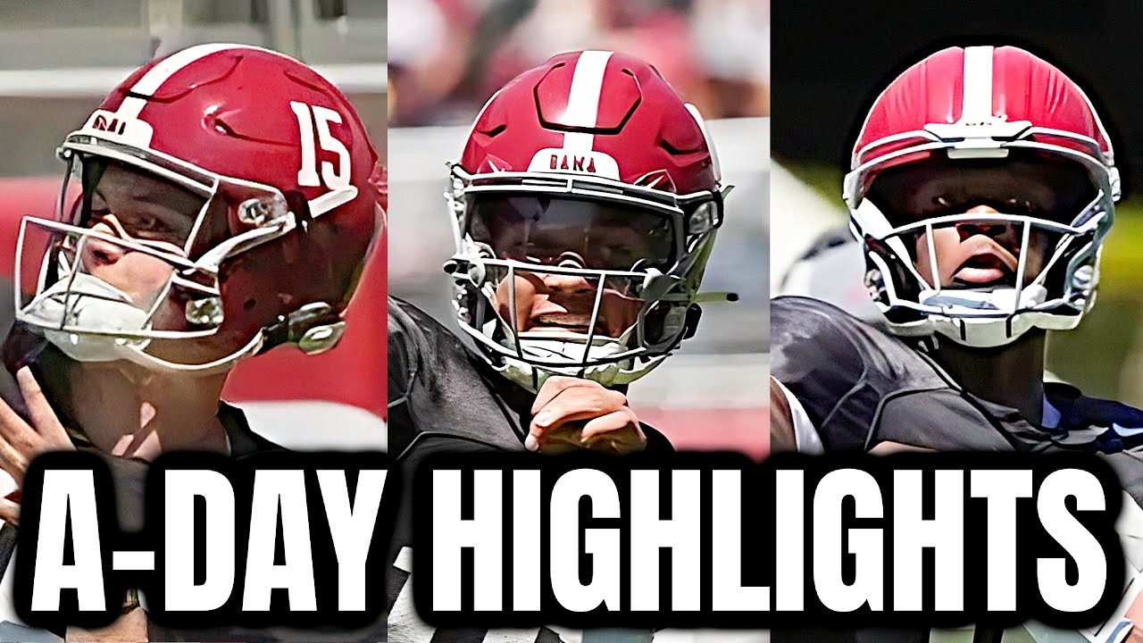 8 MINUTES of A-Day 2025 QB Footage