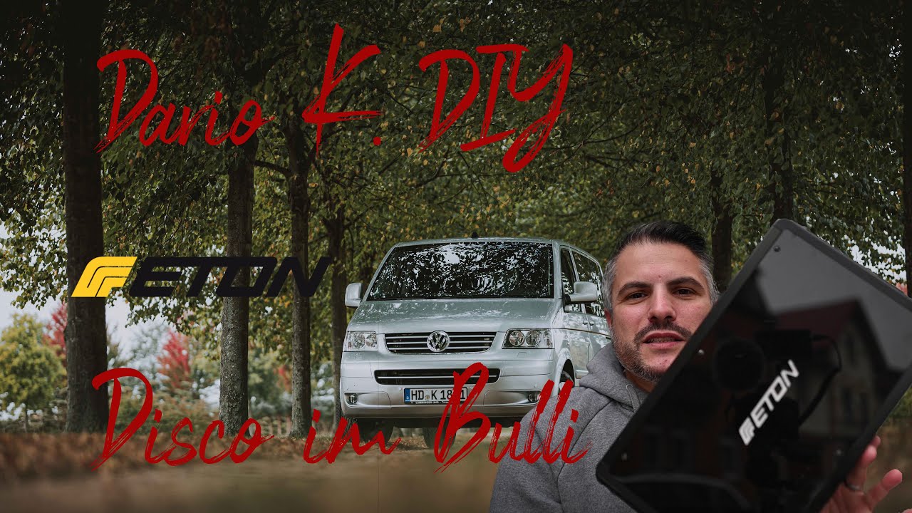VW T5.1 - DIY  WHAHOOOOO DISCO im Bulli. Eton 500.4 Endstufe unter den Sitz und ab geht die Party!!!
