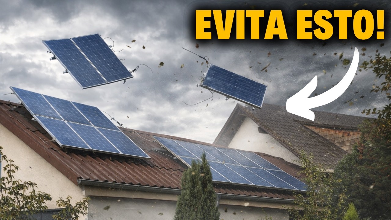 ⚠️ 7 ERRORES que pueden hacer que tus PLACAS SOLARES salgan VOLANDO