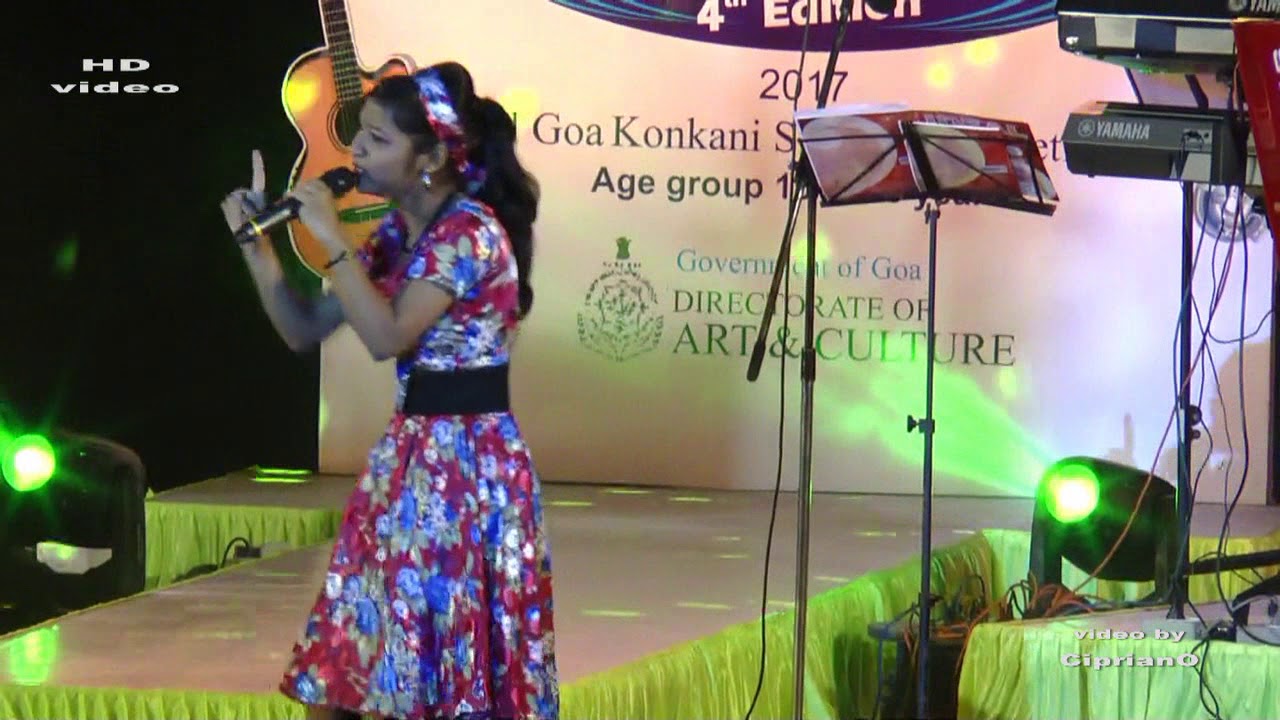 PATRICIA D'MELLO at GOENCHO AVAZ 2017 MEGA FINALS MARGAO