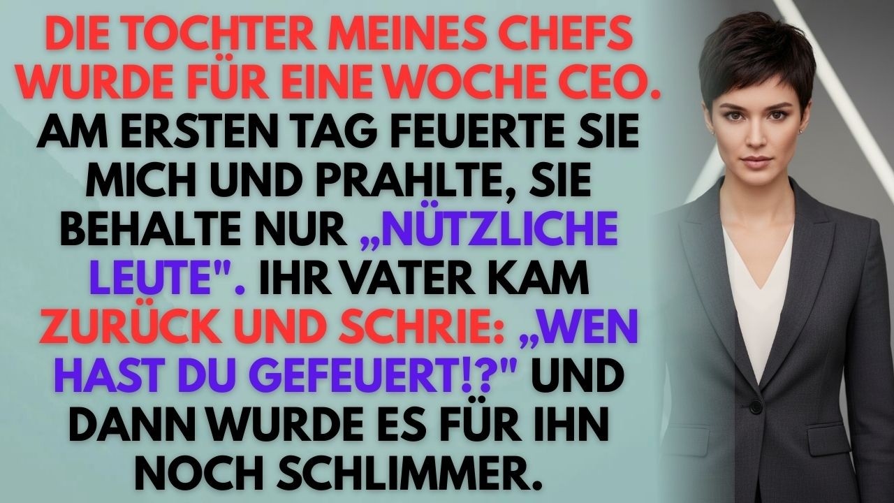 Sie Kündigte Mir „Aus Effizienzgründen“ – Ich Deckte Stattdessen Den Skandal Ihres Vaters Auf 💼