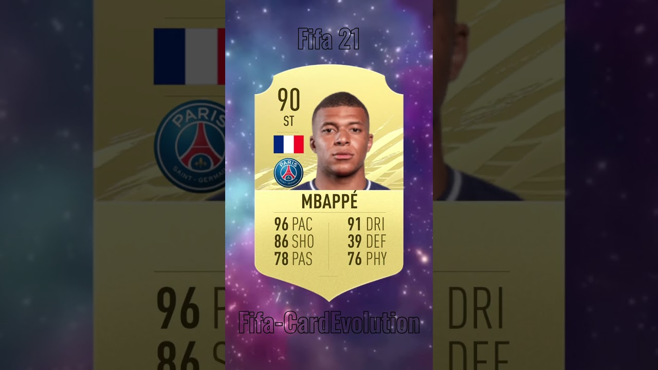 L'&eacute;volution De Kylian Mbapp&eacute; De FUT18-FUT24 #shorts #edit #football #viral #youtubeshorts #short