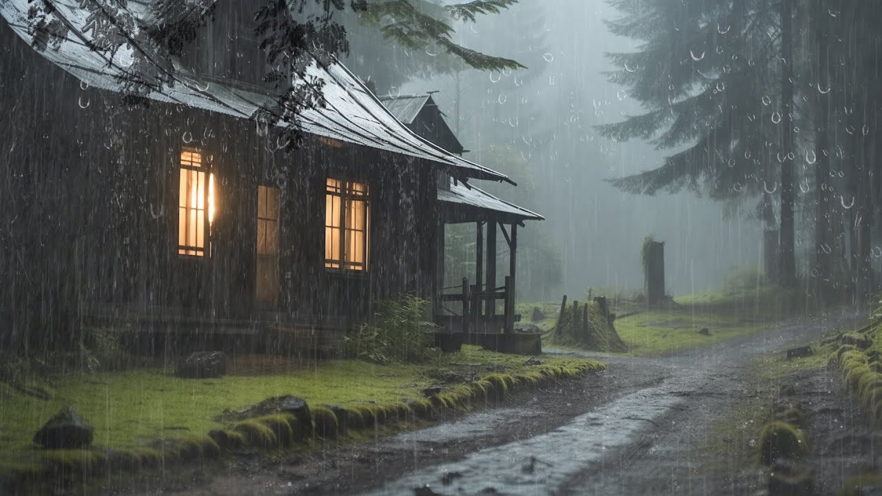 No Ads Rain Sounds for Sleeping - ASMR Rain and Thunder Sounds For Deep Sleeping, Relaxing