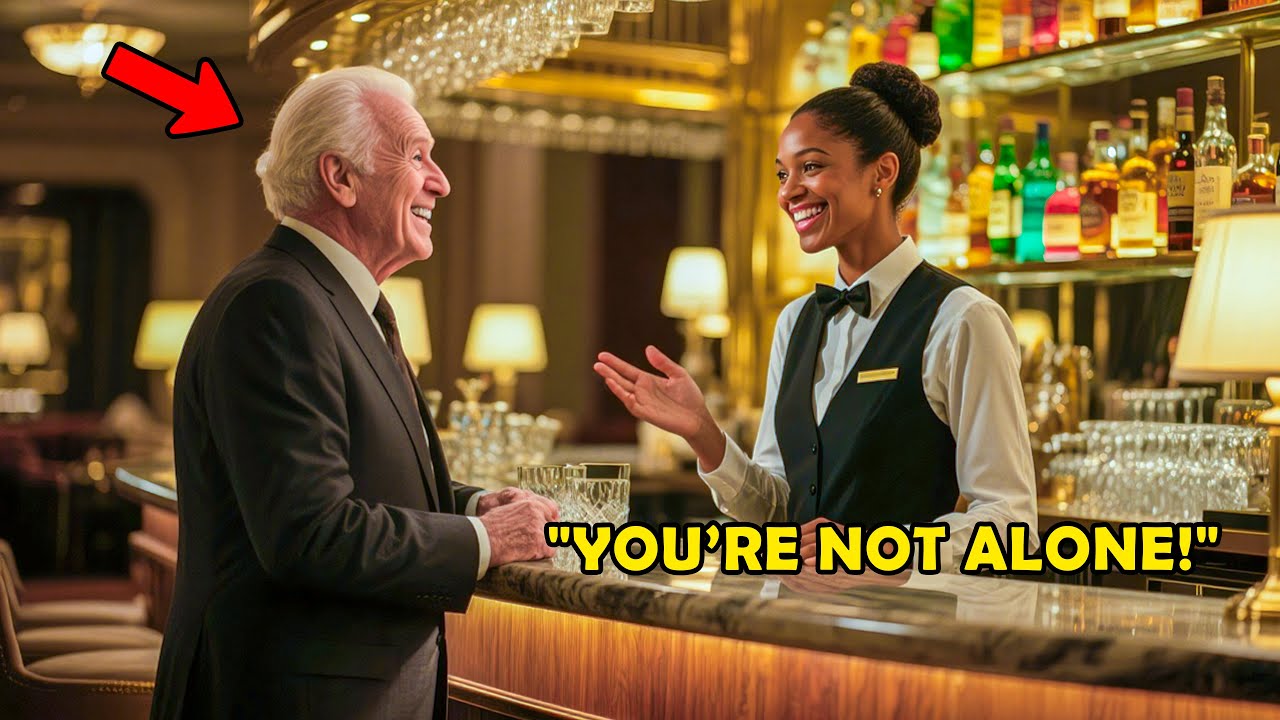 Young Bartender Helps a Wealthy Old Man Avoid a Scam, Then He Comes Back to Change Her Life