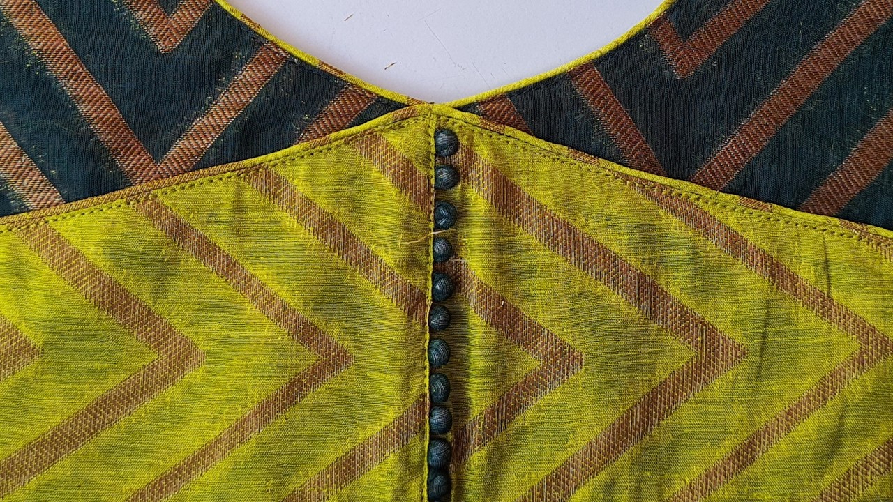 Design 1199 h. Master the Art of Patchwork! Thermocol Ball Blouse Tutorial in Hindi Patchwork