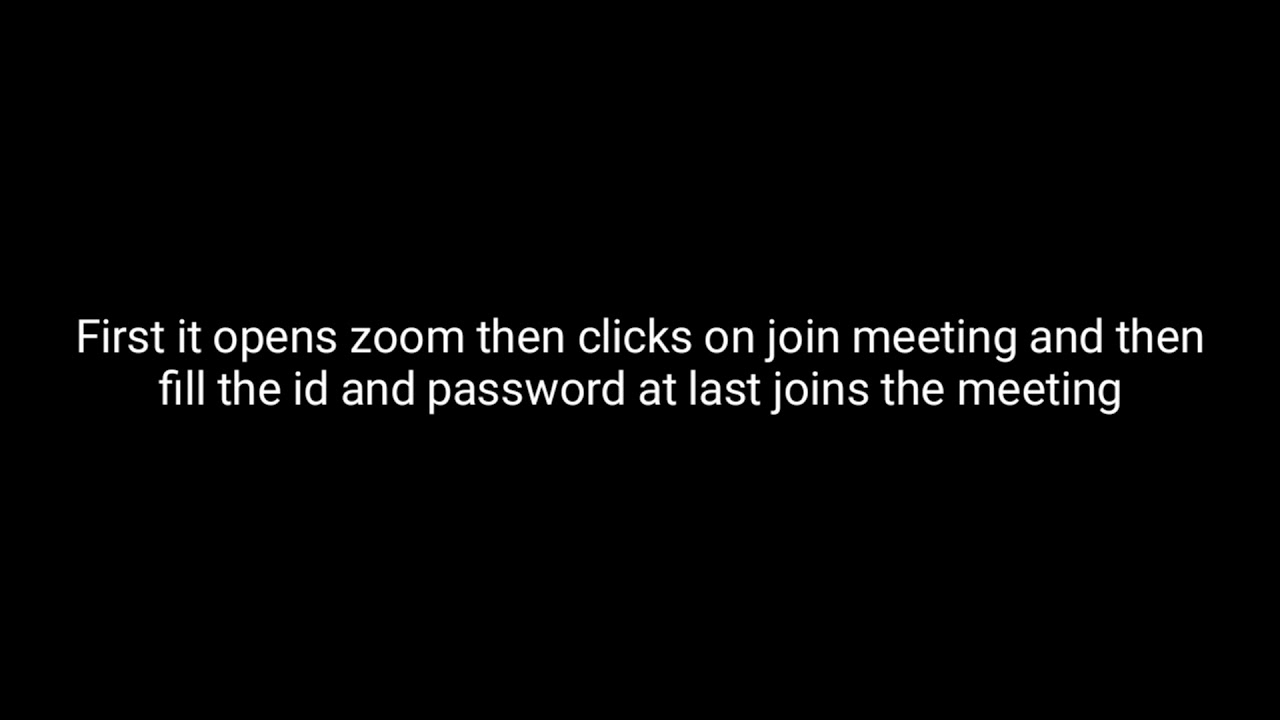 Zoom meeting automation using python