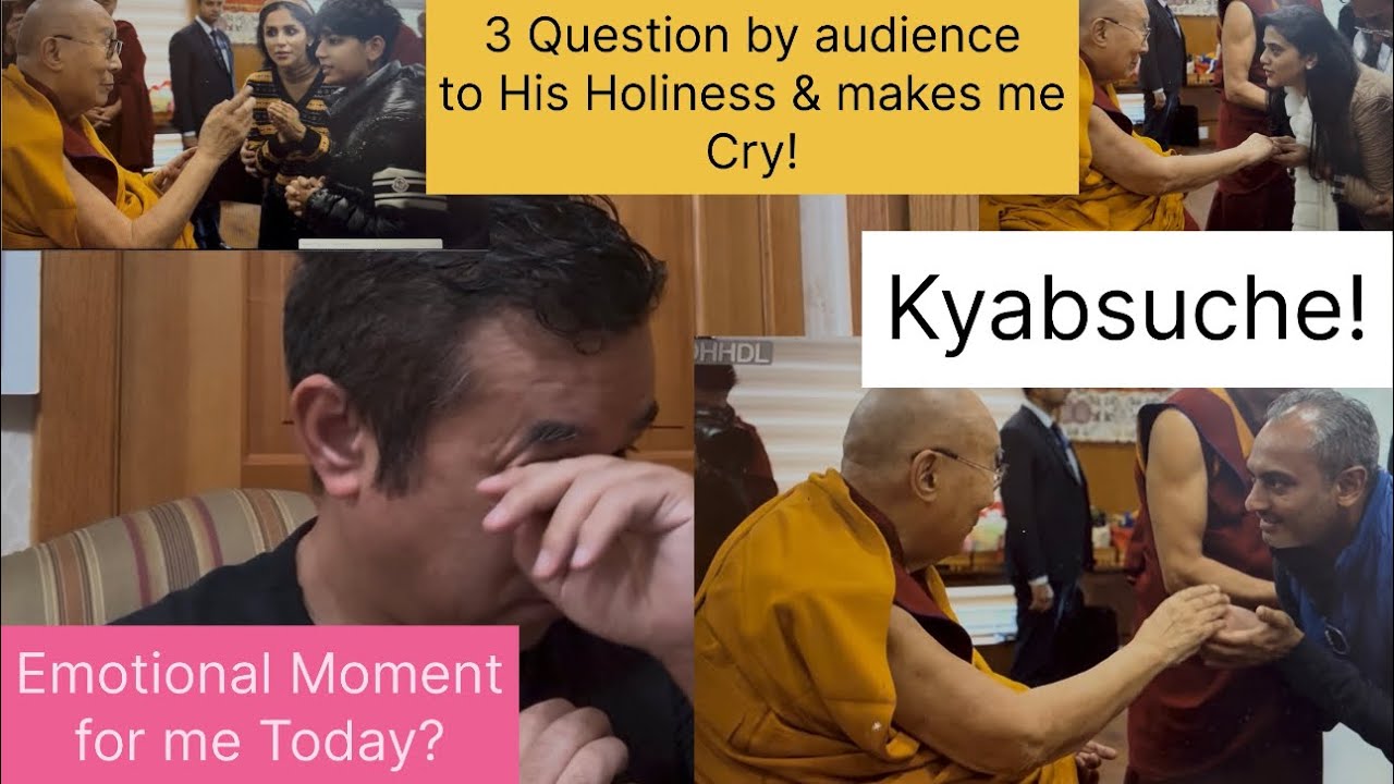 ང་མིག་ཆུ་རང་དབང་མེད་པ་ཤོར་སོང། Emotional moment! Life lesson ! His Holiness, keep Guiding us! 