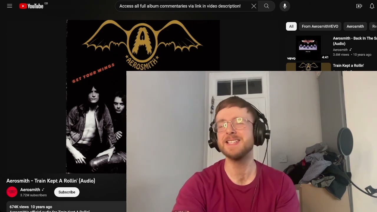 Aerosmith - Train Kept A Rolling Reaction & First Listen