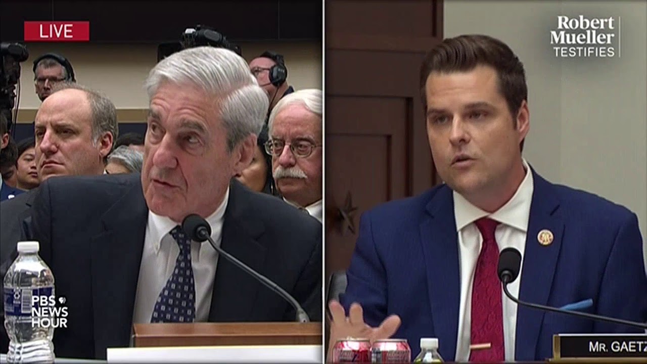 WATCH: Rep. Gaetz tells Mueller he should have probed Steele dossier, links to Russia