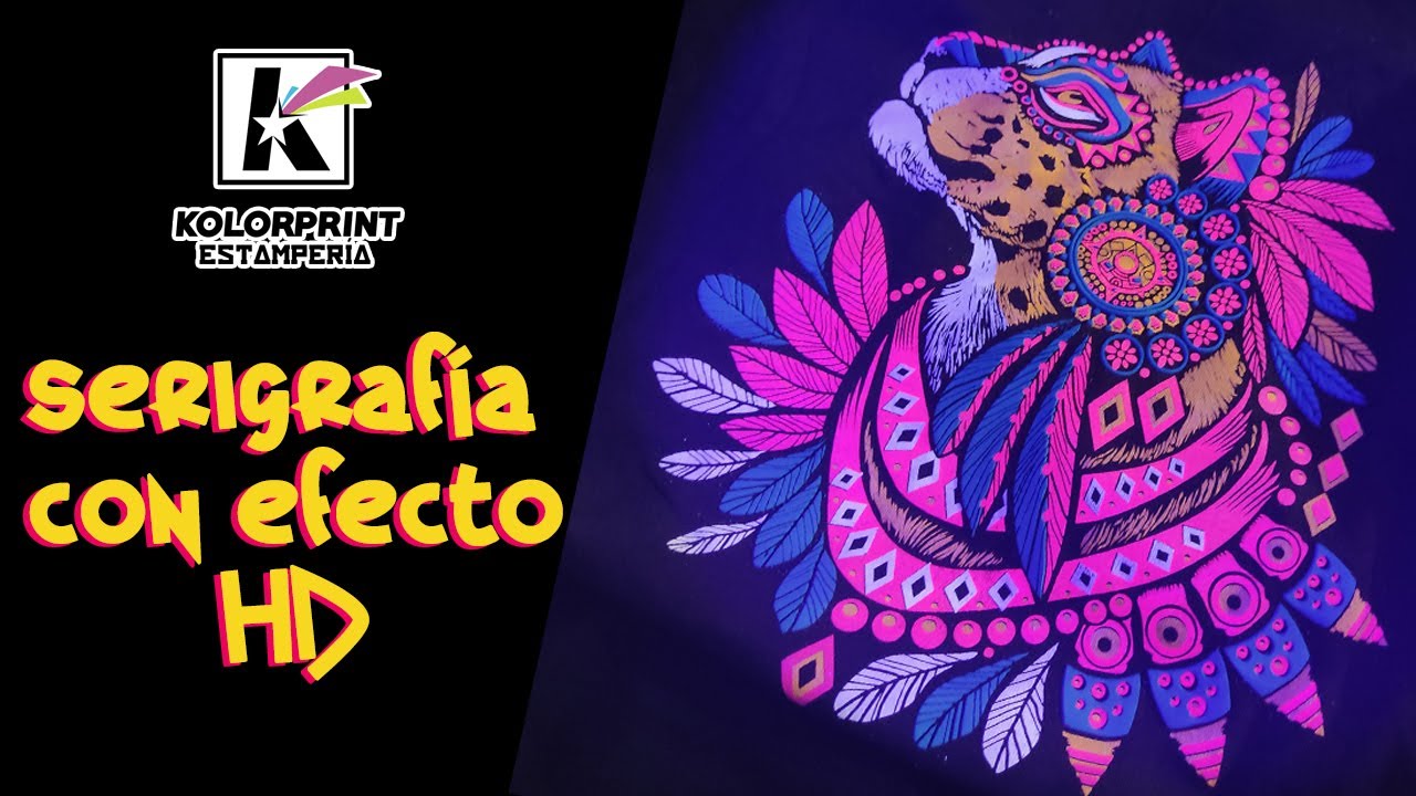 estampando serigraf&iacute;a con efecto HD