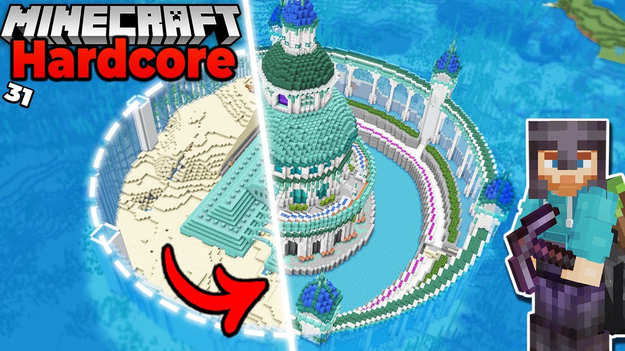 Я преобразил ОКЕАНСКИЙ ПАМЯТНИК в режиме Hardcore Minecraft Survival