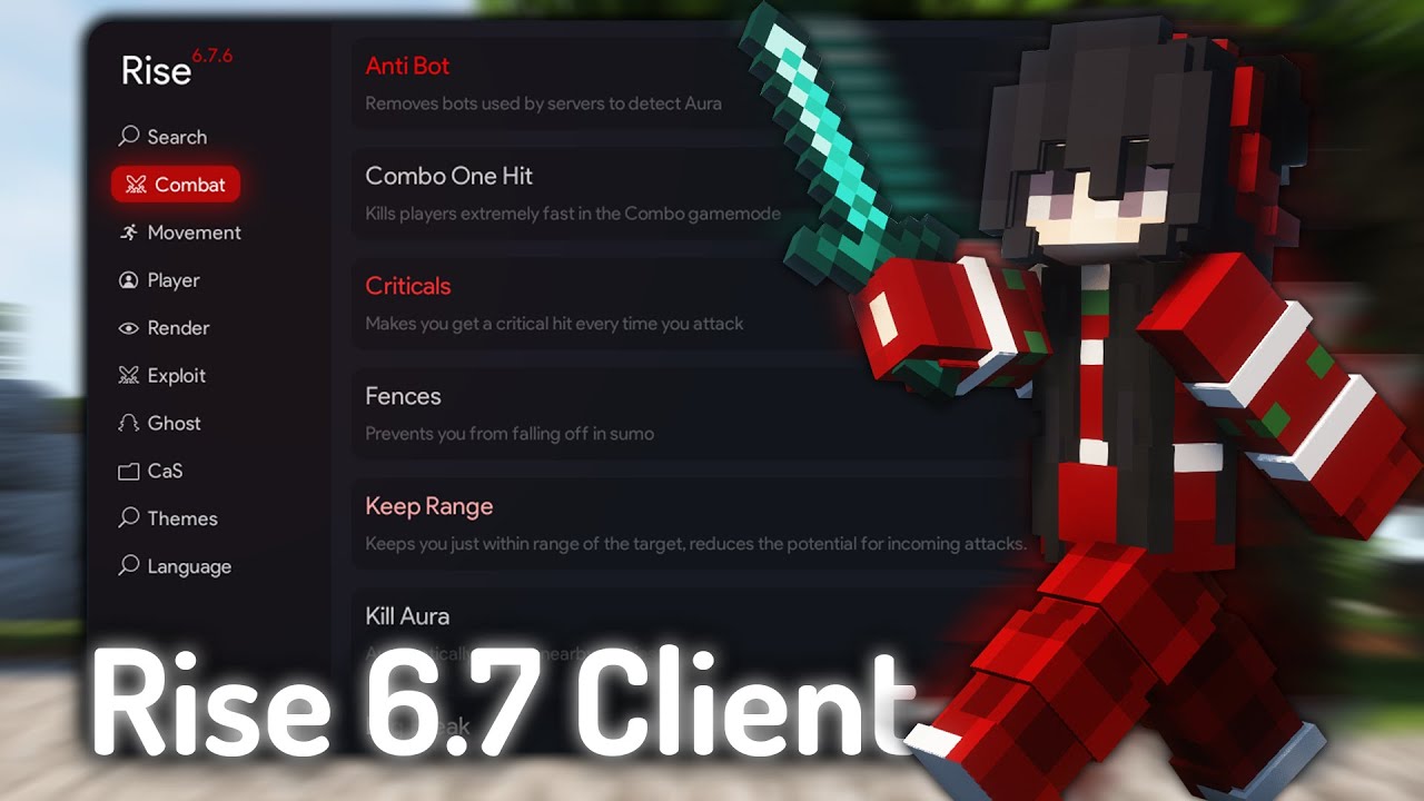 This Hacked Client has the BEST Bypasses on Hypixel and Any Anticheats? | Rise 6.7 Client | TP Aura!