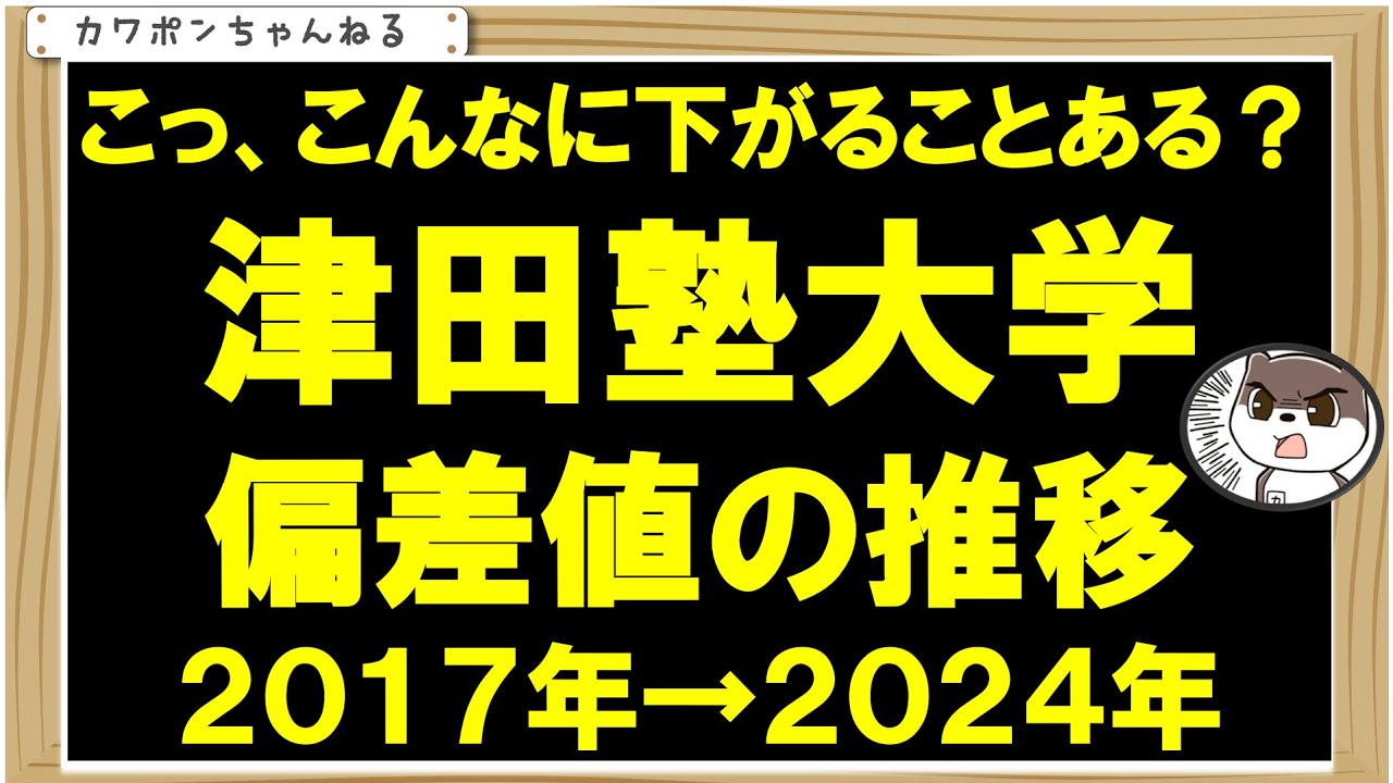 ＃女子大＃偏差値＃津田塾