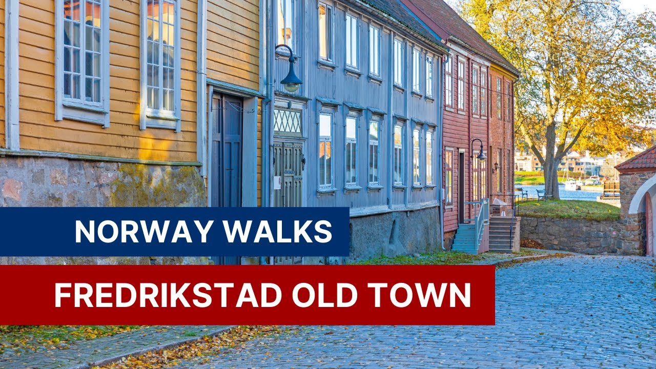 Norway Walks 4K: Gamle Fredrikstad - The Charming Old Town of Fredrikstad, Norway