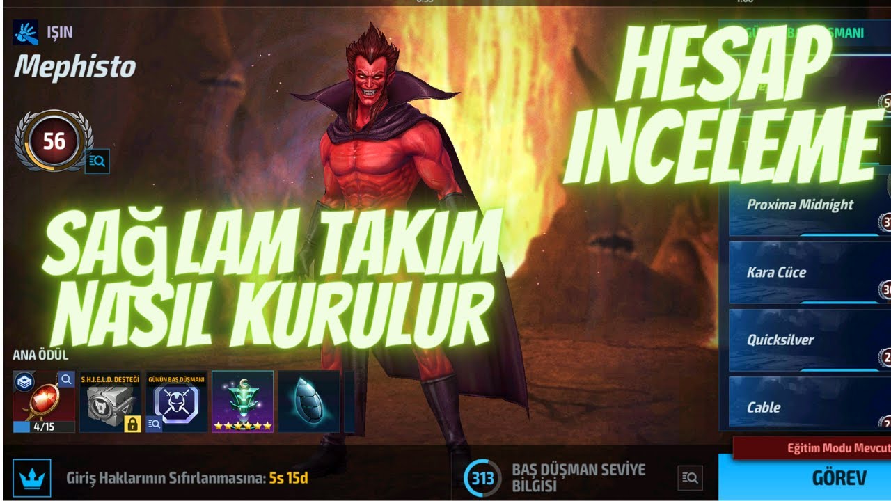 Sağlam Takım Nasıl Yapılır | Hesap İnceleme | Marvel Future Fight