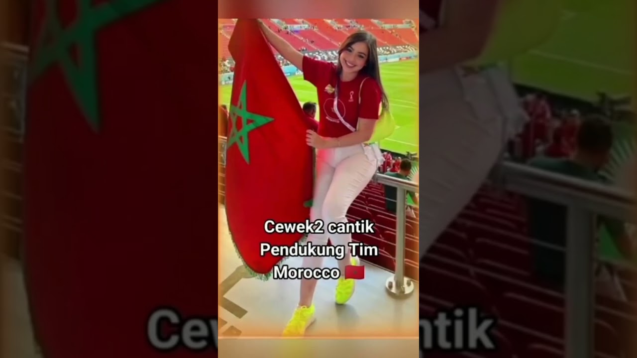 Cewek Cewek Cantik Pendukung Maroko