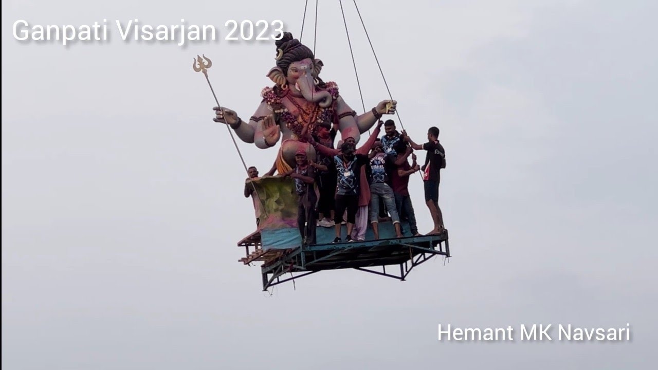 Ganpati Visarjan 2023  || Navsari Na Ganpati || Ganpati Bappa Morya 🙏🙏🙏🚩