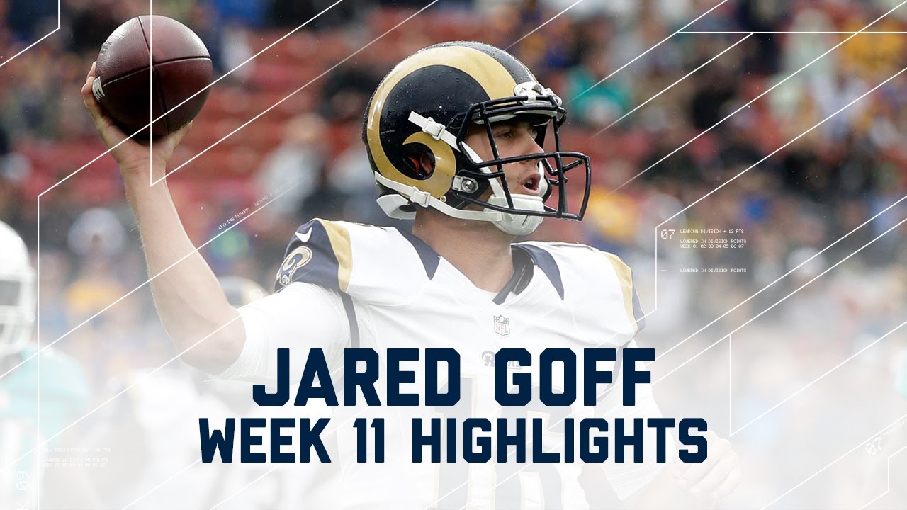 Jared Goff's First Career Start | Dolphins vs. Rams | NFL Week 11 Player Highlights