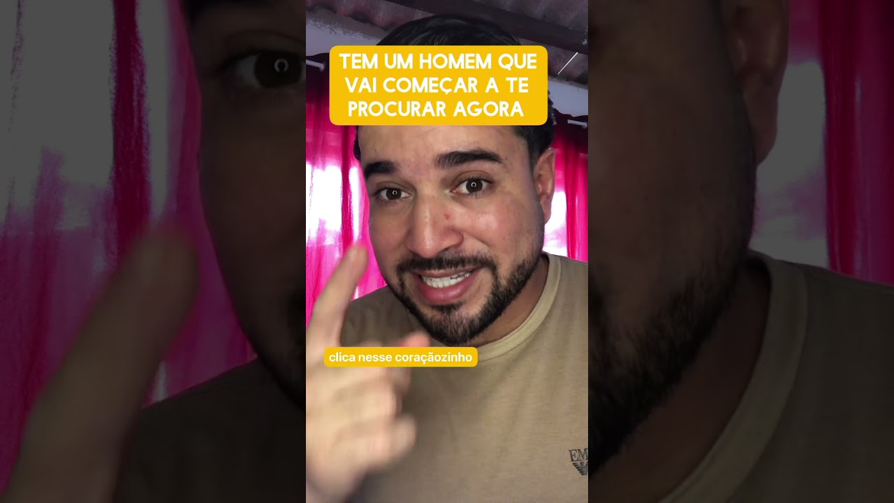 Tem um homem que vai começar a te procurar agora 