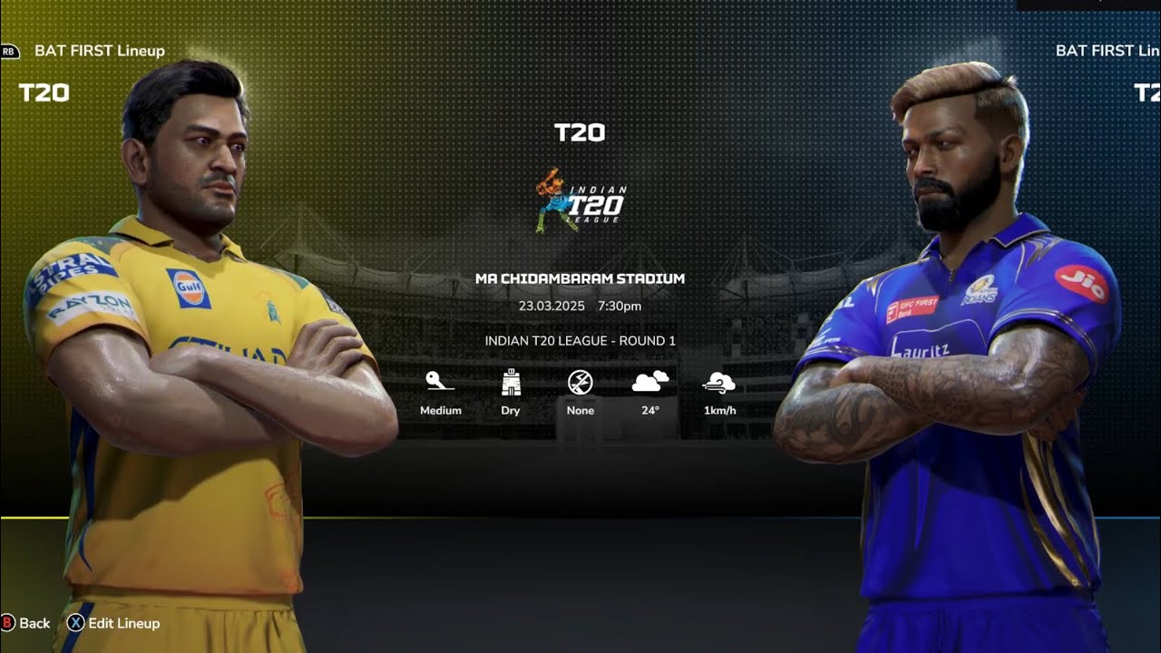 Cricket 26 Game Play | T20 IPL CSK vs Mumbai
