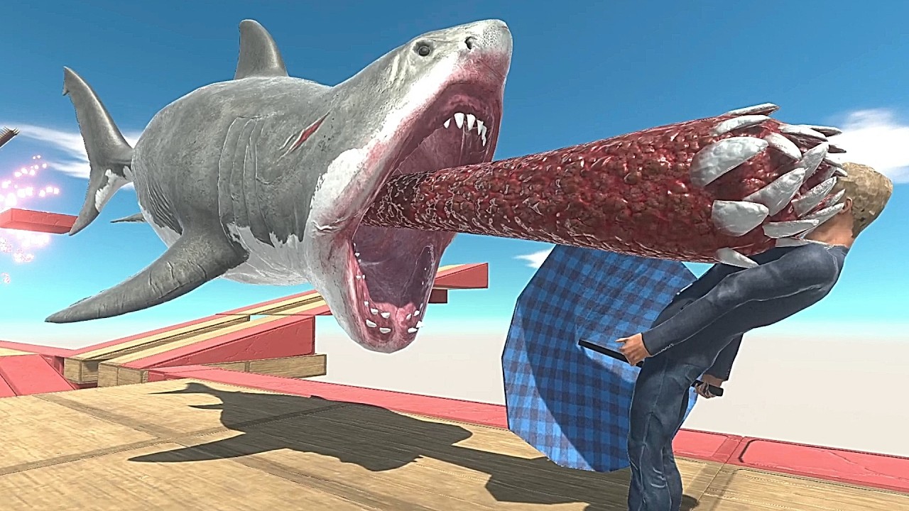 Megalodon Attack | Animal Revolt Battle Simulator