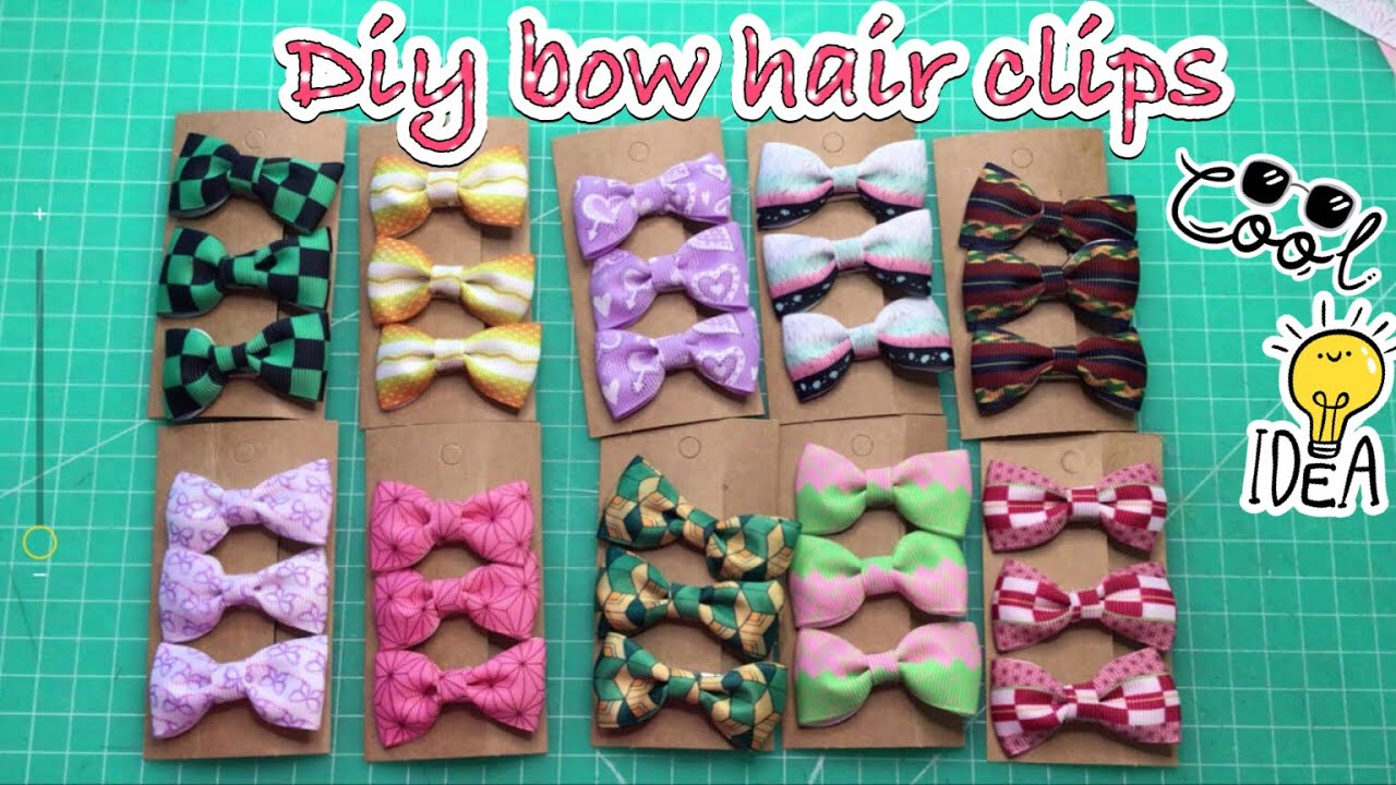 How to make a hair clips/making bow hair clips/diy bow hair clips/hair accessories/easy diy/diy2021