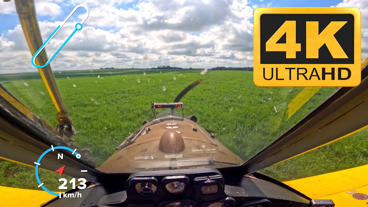 VOO DE AIRTRACTOR COMPLETO NA MATURAÇÃO 2023 EM 4K