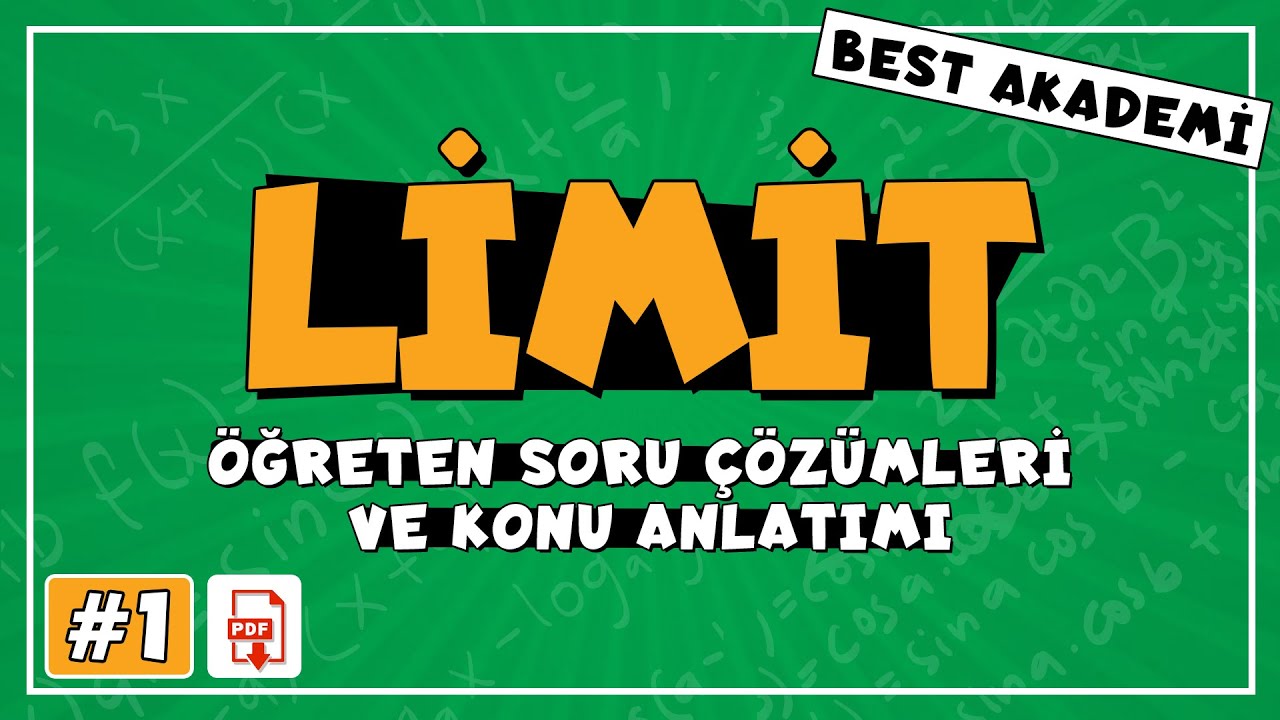 Limit | Konu Anlatımı ve Örnek Soru Çözümleri | PDF Döküman | AYT 2021 | 12. Sınıf Matematik  #limit