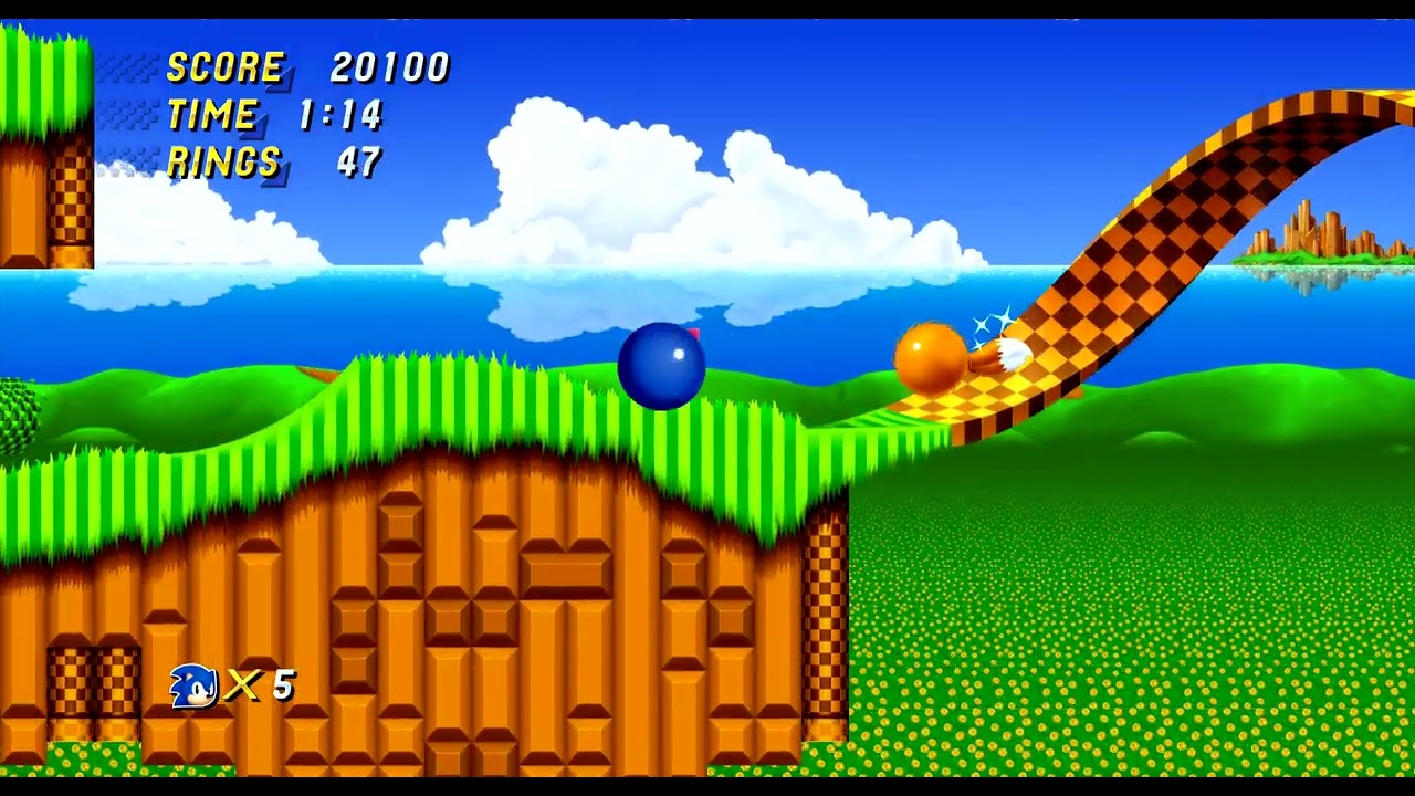 Jugando Sonic 2 HD