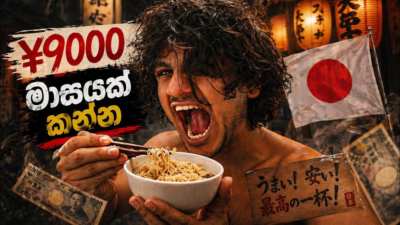 ජපානේ ¥9000න් මේ මාසෙම කන්න වෙන්නේ | ප්‍රශ්න ගොඩාආයි | Sri Lankan Student Life in Japan