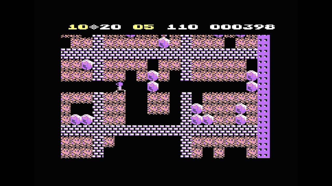 C64 Game - 1984 - First Star Software - Boulder Dash (short play)