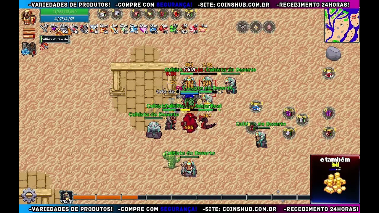 Kakele Online: Cultista do Deserto ( PRAY) 6kk de ouro /80kk xp ( 1 hora)