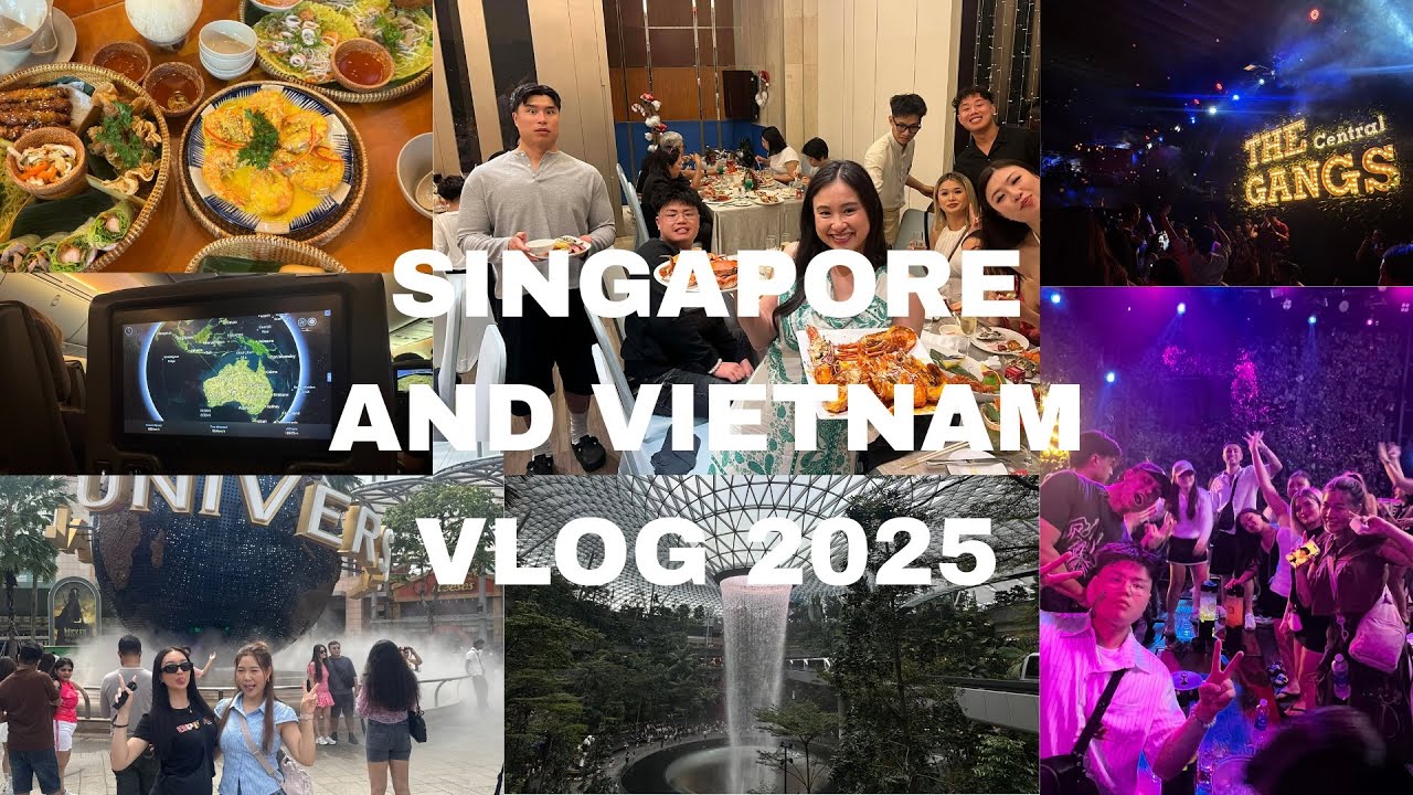 SINGAPORE & VIETNAM TRIP 2025 PT 1 | hahnafamvlogs