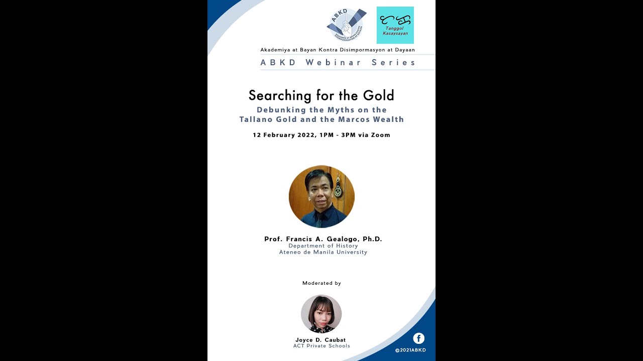 Searching for the Gold: Debunking the Myths on the Tallano Gold and the Marcos Wealth