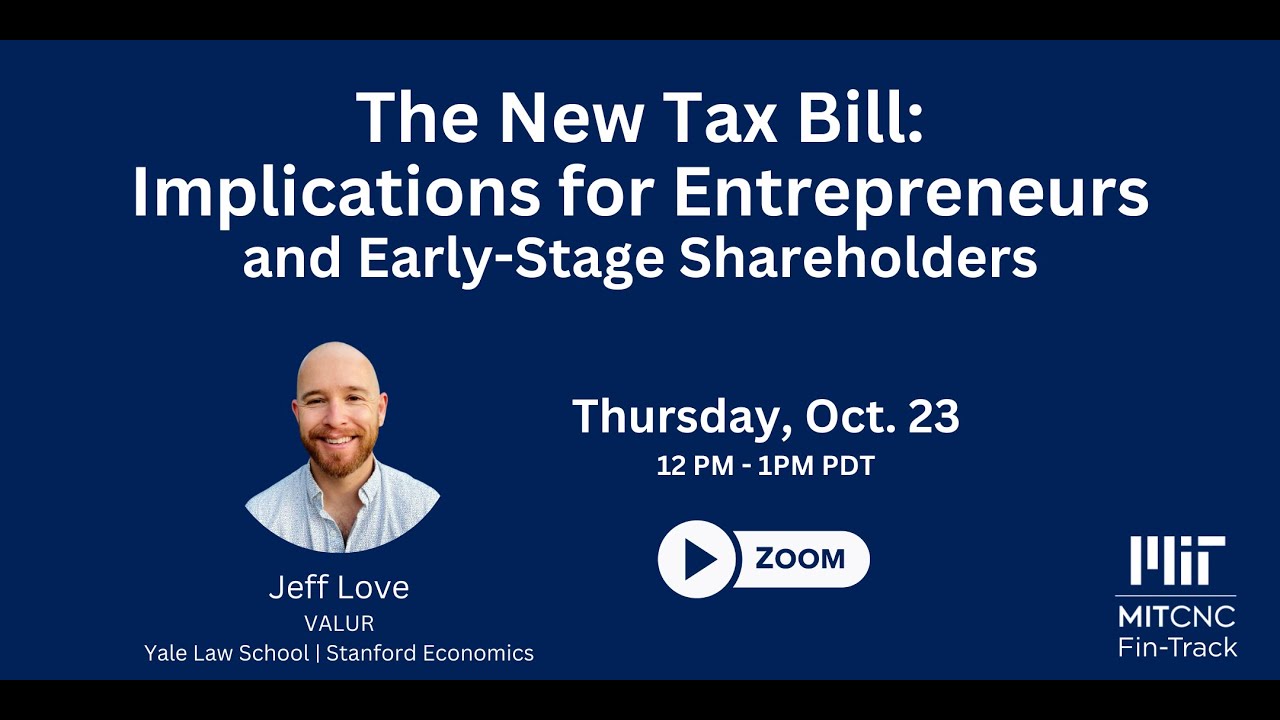 The new tax bill's big-ticket items for entrepreneurs and investors | Fin-Track