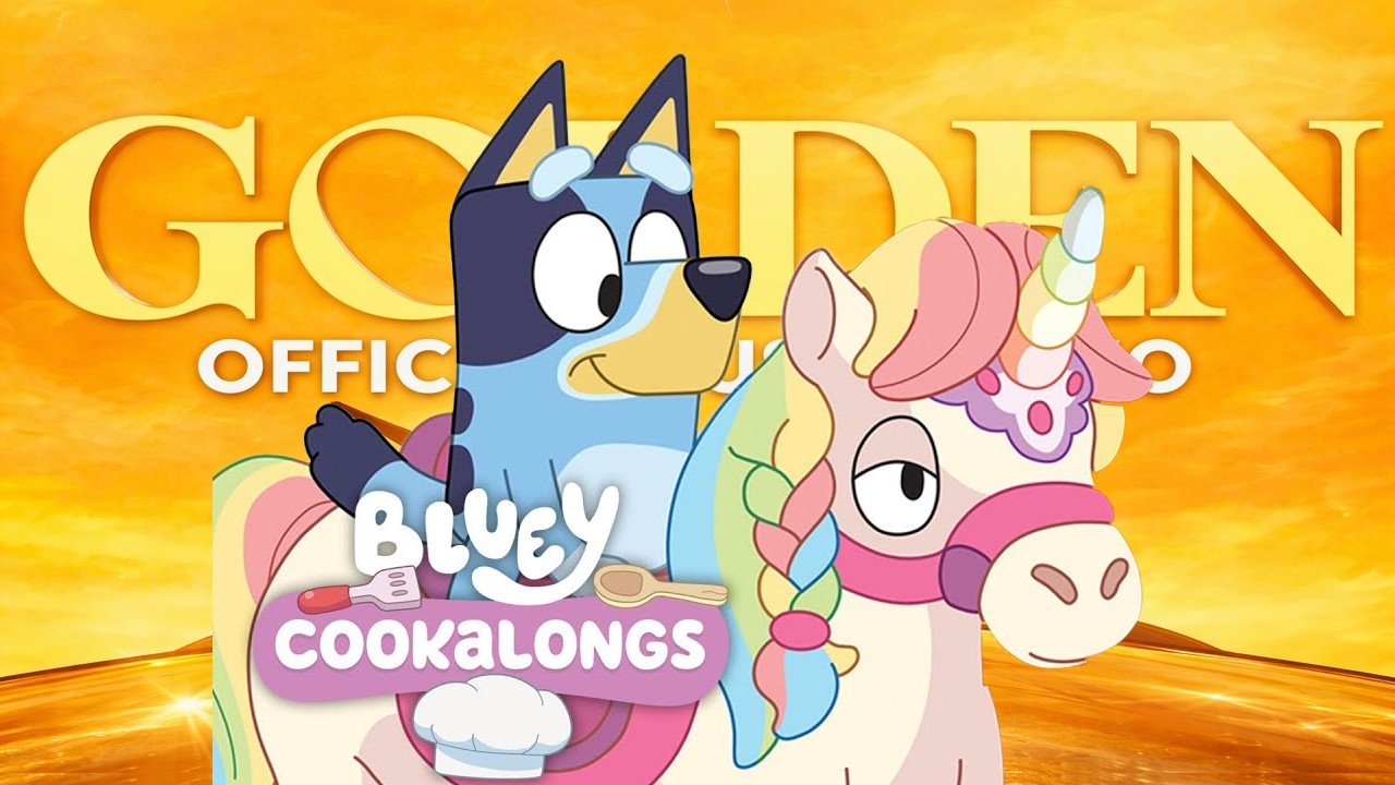 GOLDEN X Bluey and Bingo on a Vacation Adventure 😎  Clip Compilation(Official Music Cover)