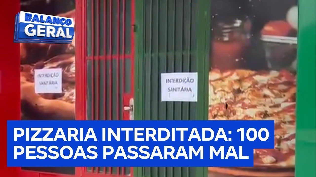 Polícia interdita pizzaria famosa após morte e internação em massa de clientes