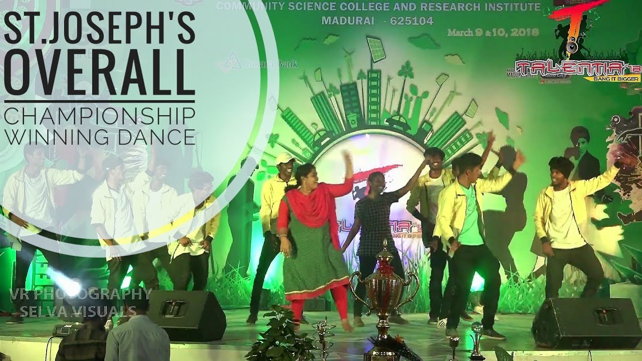 OVERLL CHAMPIONSHIP DANCE | St.JOSEPH- TRICHY | RUBY |TALENTIA 2018|