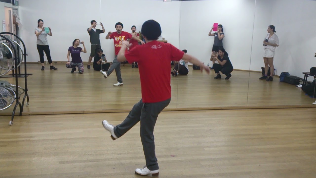 Kazunori Kumagai Tap Dance master class Singapore 2014 (Leon Collins routine #2)