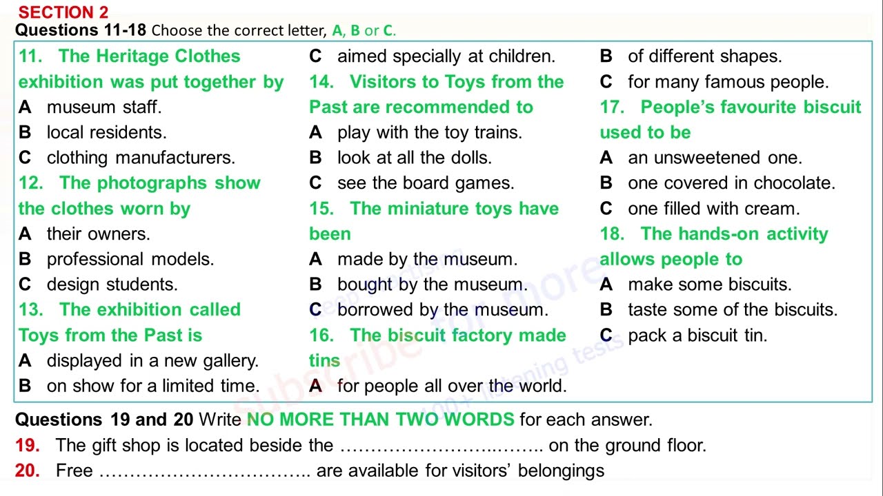 Student Accommodation | Test 129 | IELTS LISTENING TEST | Pacific Tapa Cloth