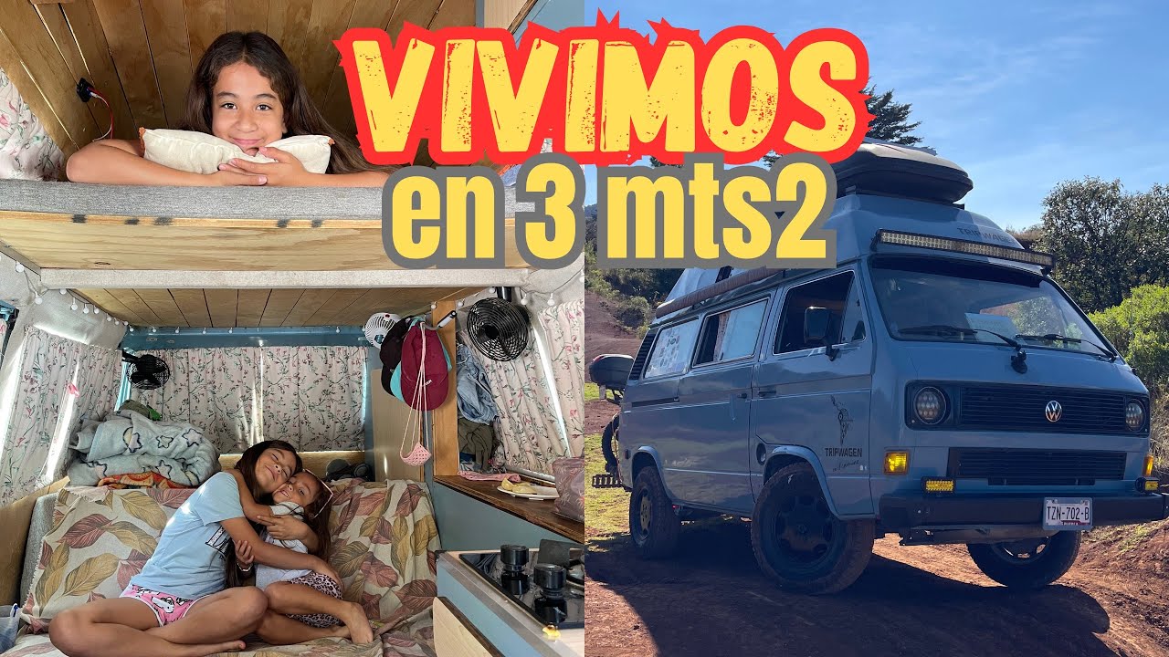😳Vivimos VIAJANDO en 3 metros2,Así es nuestra familia RODANTE ¿Cómo vivimos así? 😩