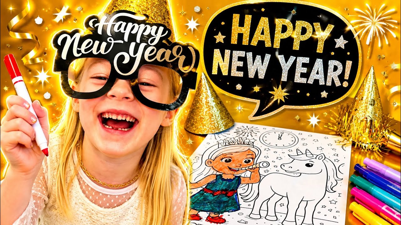 ✨ С Новым 2026 годом! | Спокойное чтение вслух и раскрашивание для детей