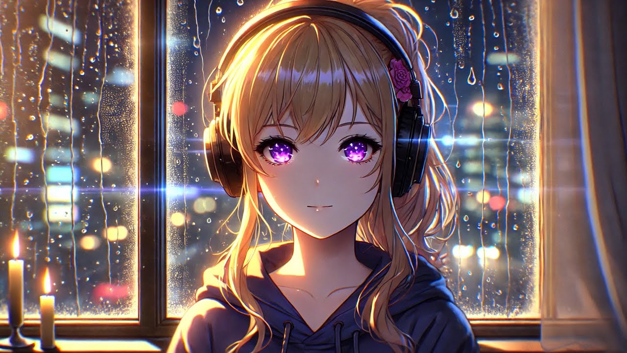 Lofi: Rain on the Window for Focus  Window Rain Ambience