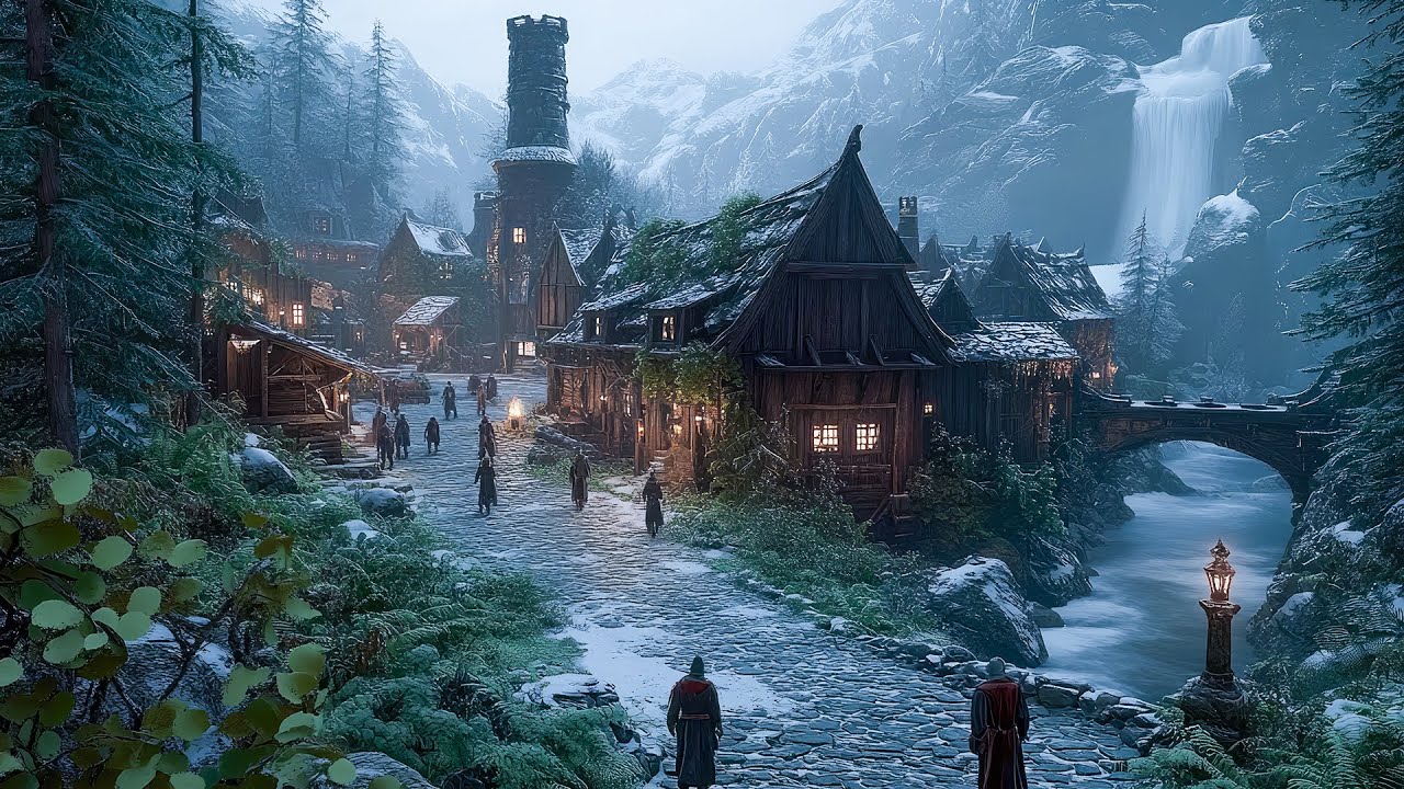 Celtic Village Harmony ❄️ Calming Medieval Music for Relaxation & Focus