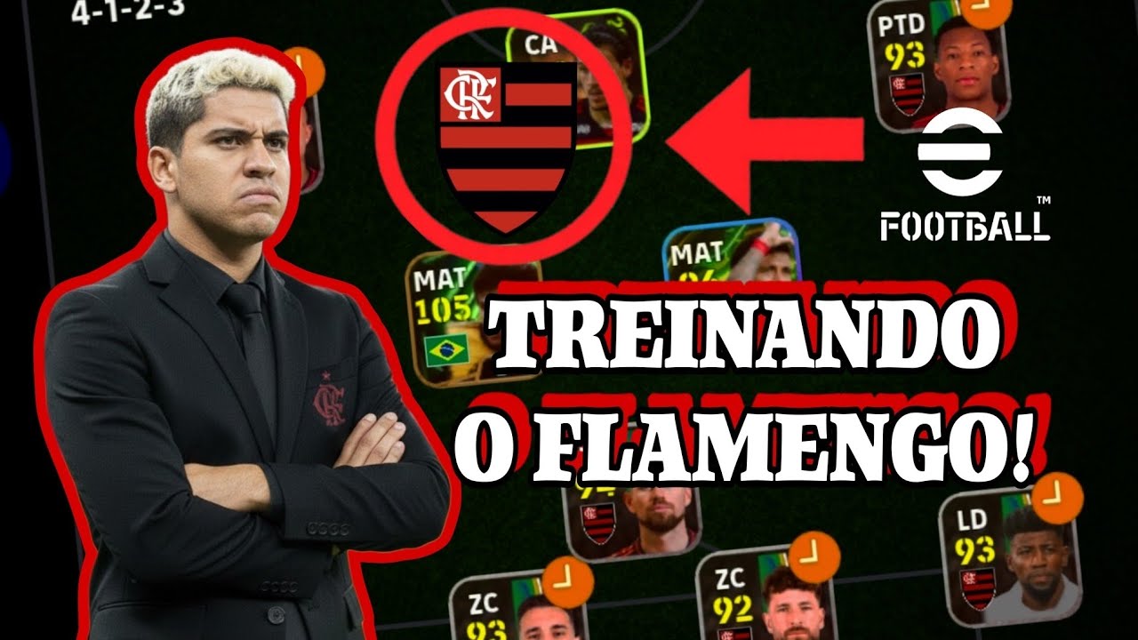 Sendo treinador do FLAMENGO no eFootball 2026! 