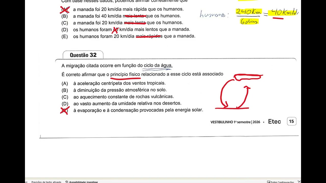 ETEC 2026 - 1º SEMESTRE - Correção (Parte 2/2)🔥
